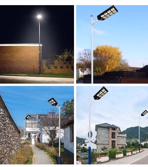 Preço de atacado 100W 150W 200W 250W Produto externo ABS Painel alimentado por energia Lâmpada de inundação Sensor de movimento Road Outdoor Garden Wall LED All in One Solar Street Light