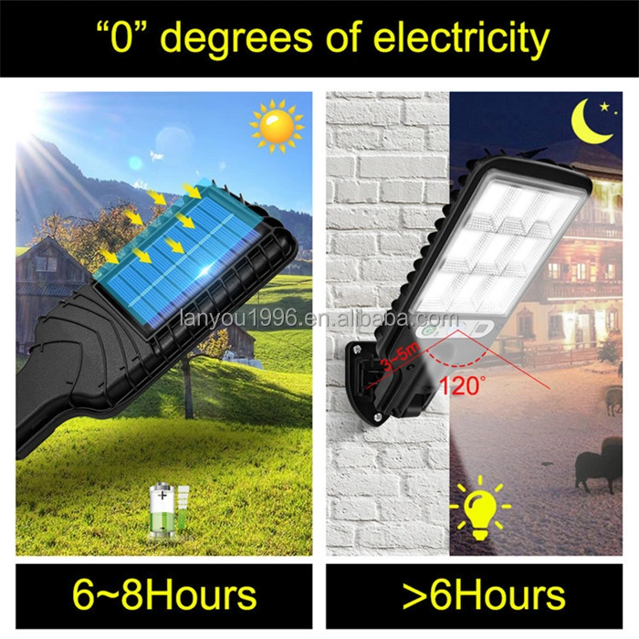 3 Lighting Mode Solar Street Lights Outdoor Waterproof Motion Sensor LED Wall Lamp