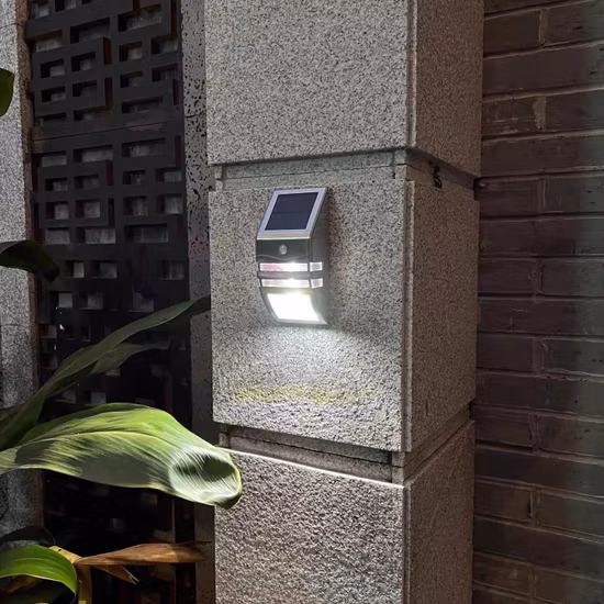 Luz solar de caminho de jardim Luz solar ao ar livre para pátio quintal garagem