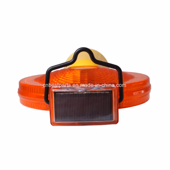 Atacado Energia Solar Estrada Trânsito Segurança Beacon Iluminação Emergência Flash Âmbar Cuidado Lâmpada Estroboscópica Construir Zona de Trabalho Solar 6 PCS LED Semáforo